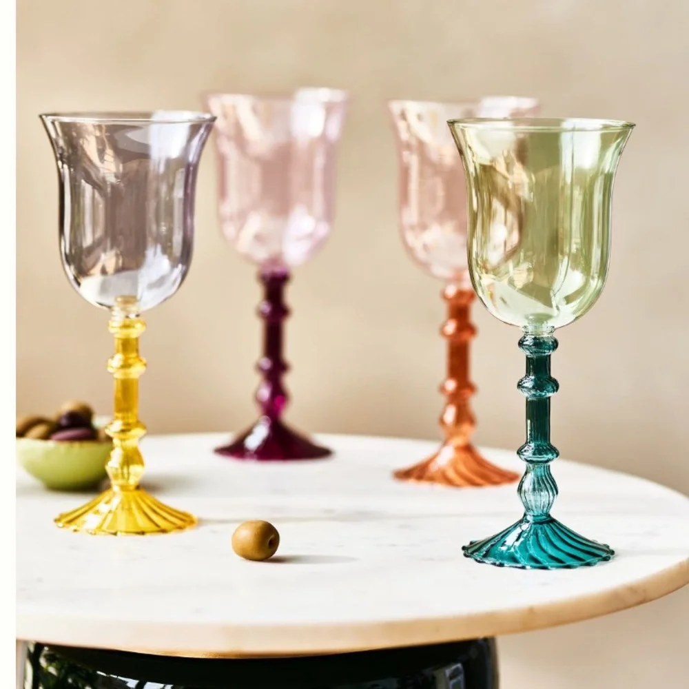 Cinzia Mulberry Wine Glasses set
